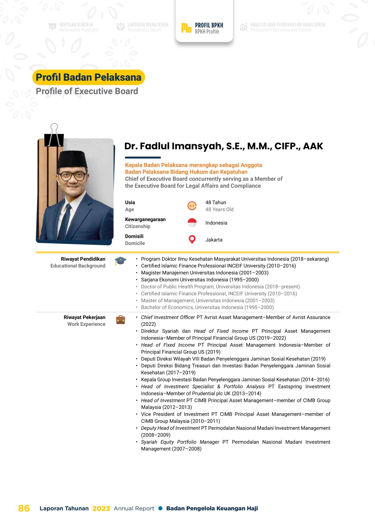 Biodata Fadlul Imansyah