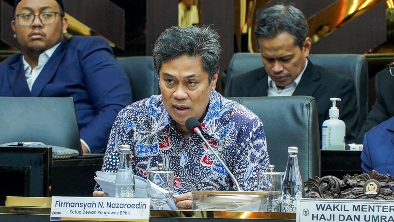 Firmansyah Ketua Dewan Pengawas BPKH dalam rapat bersama Badan Legislasi DPR RI