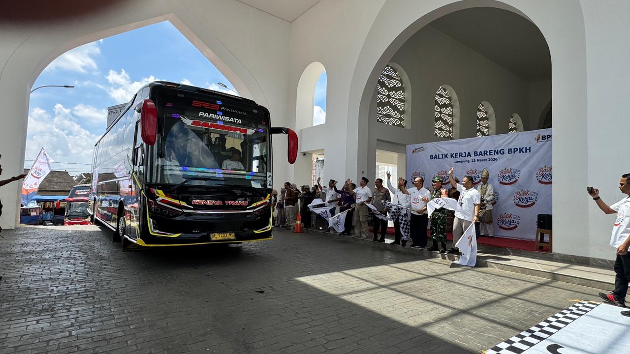 BPKH Fasilitasi 675 Perantau Asal Lampung Balik Kerja Gratis ke Pulau Jawa